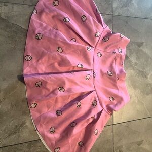 Sanrio Pink Skater Skirt with Strawberry Design